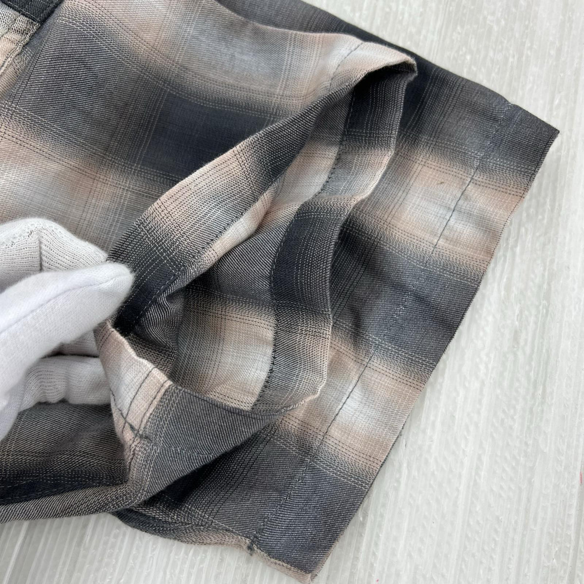 半袖シャツ LIGHT OMBRE ONE-OP SHIRTS GRY L L グレー