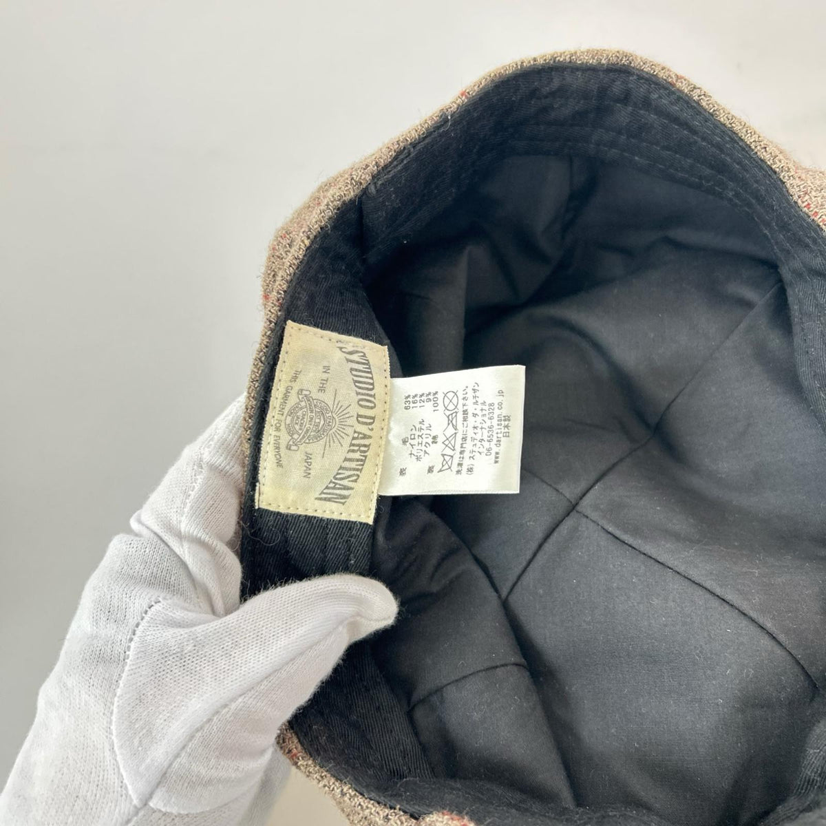 ハット STUDIO D’ARTISAN ｳｰﾙｷｬｽｹｯﾄ ｸﾞﾚｰ グレー