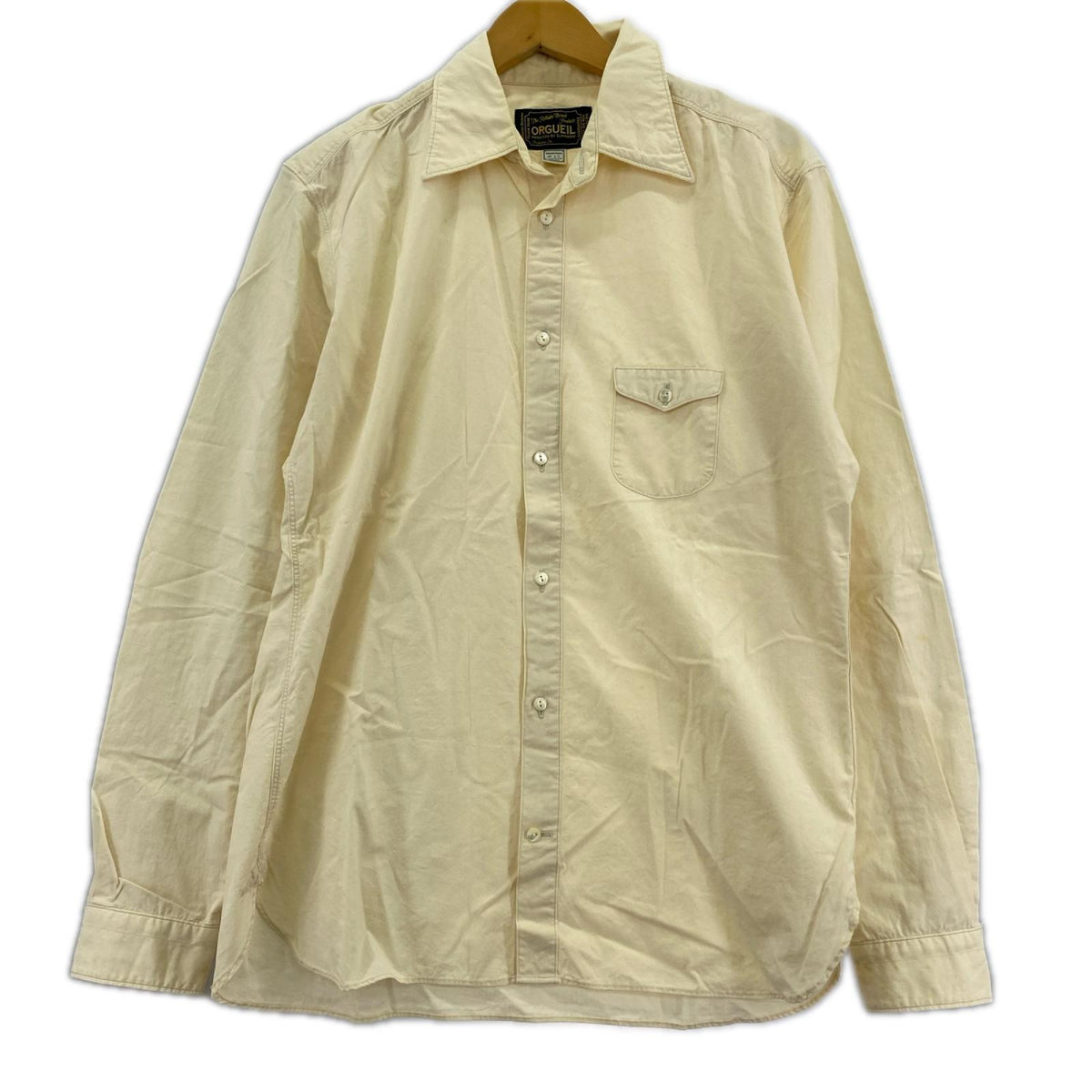 長袖シャツ ORGUEIL ｸﾗｼｯｸｽﾀｲﾙ ﾌﾞﾛｰﾄﾞｼｬﾂ OR-5001A ｱｲﾎﾞﾘｰ (40) 40