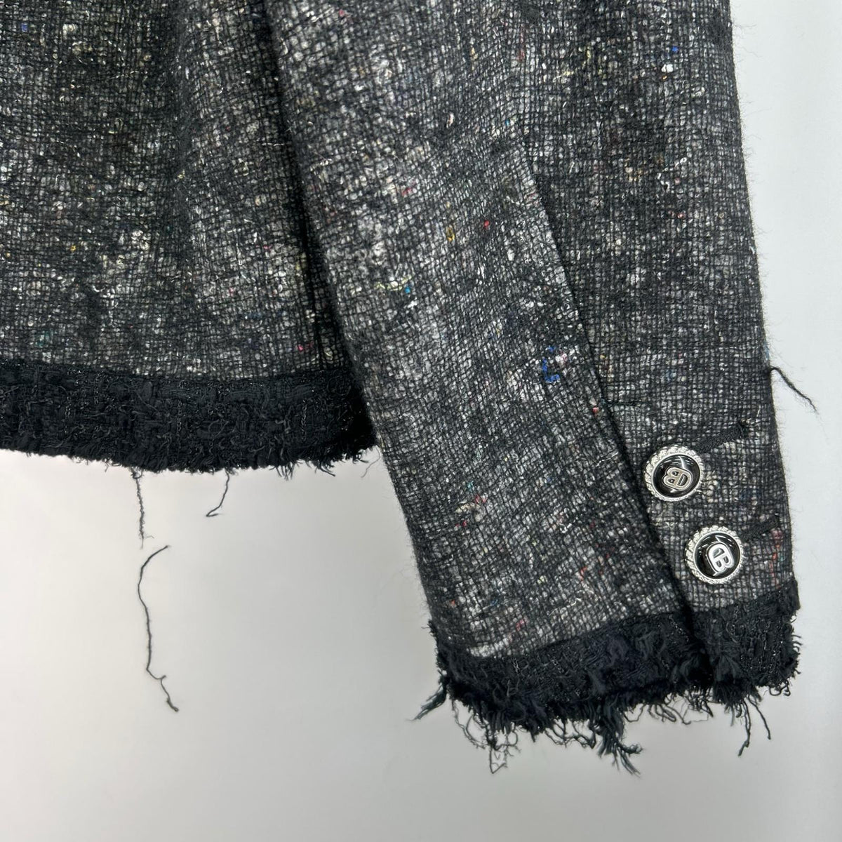 ジャケット doublet RECYCLED FELT TWEED-STYLE JACKET M ブラック