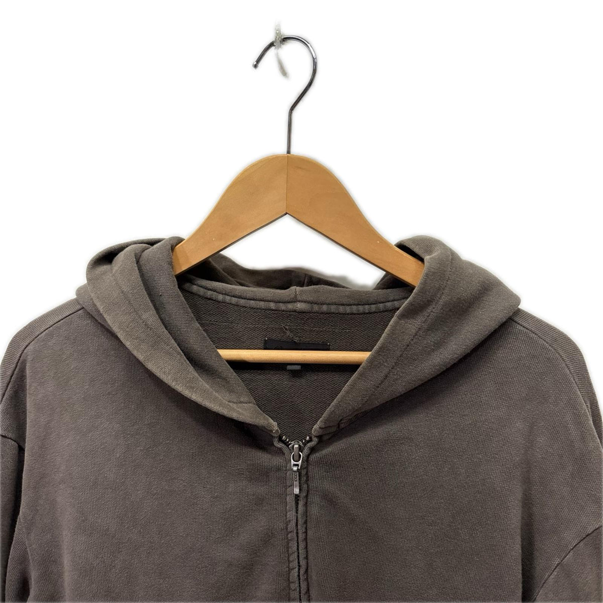 パーカー 24AW SHABBY FULL ZIPPED HOODIE 48 ブラウン