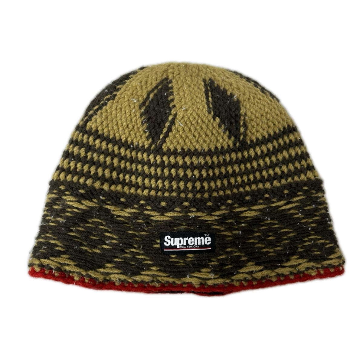 ニットキャップ 24FW Diamond Beanie カーキ