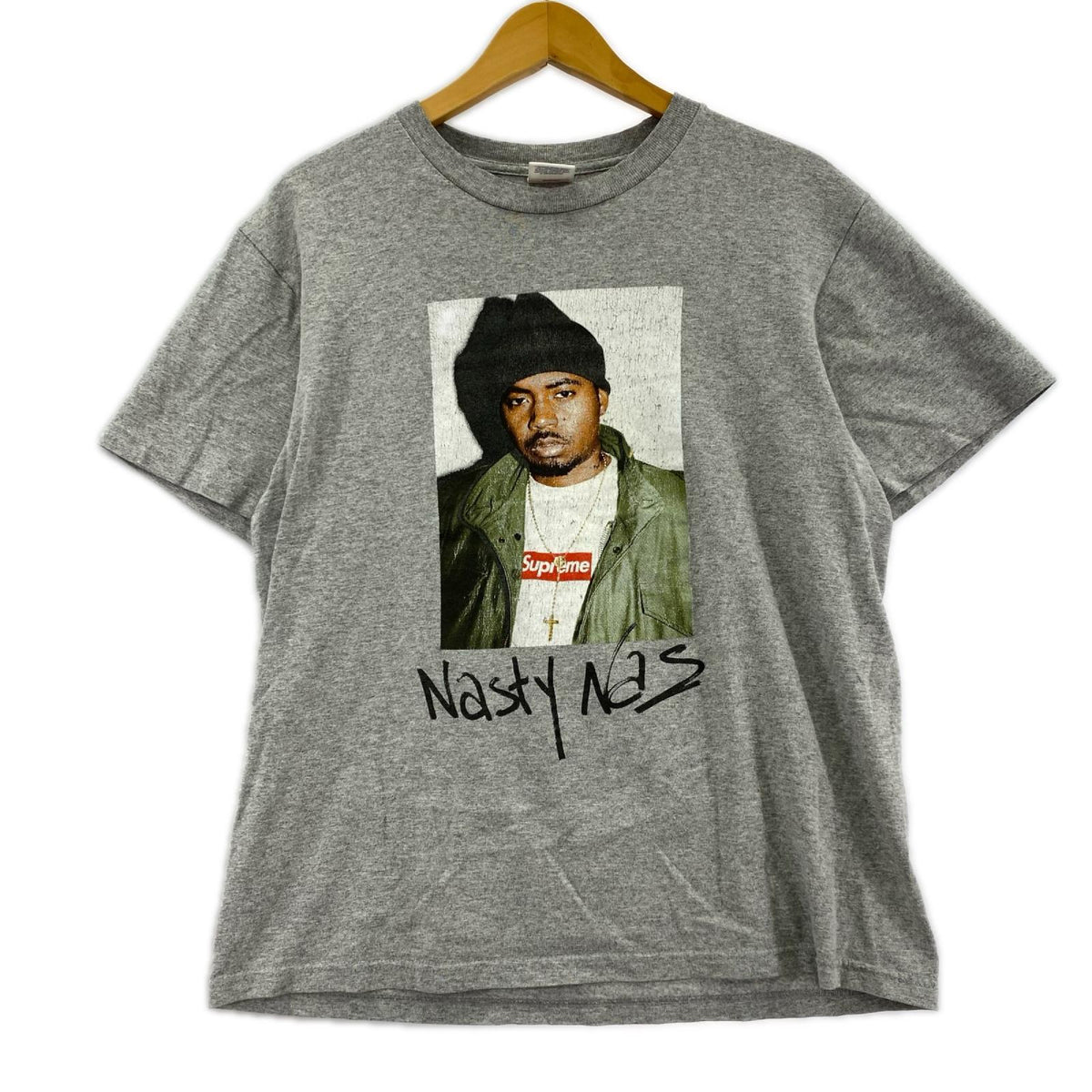 半袖Ｔシャツ Supreme 17AW Nas Tee ｸﾞﾚｰ （S） S グレー