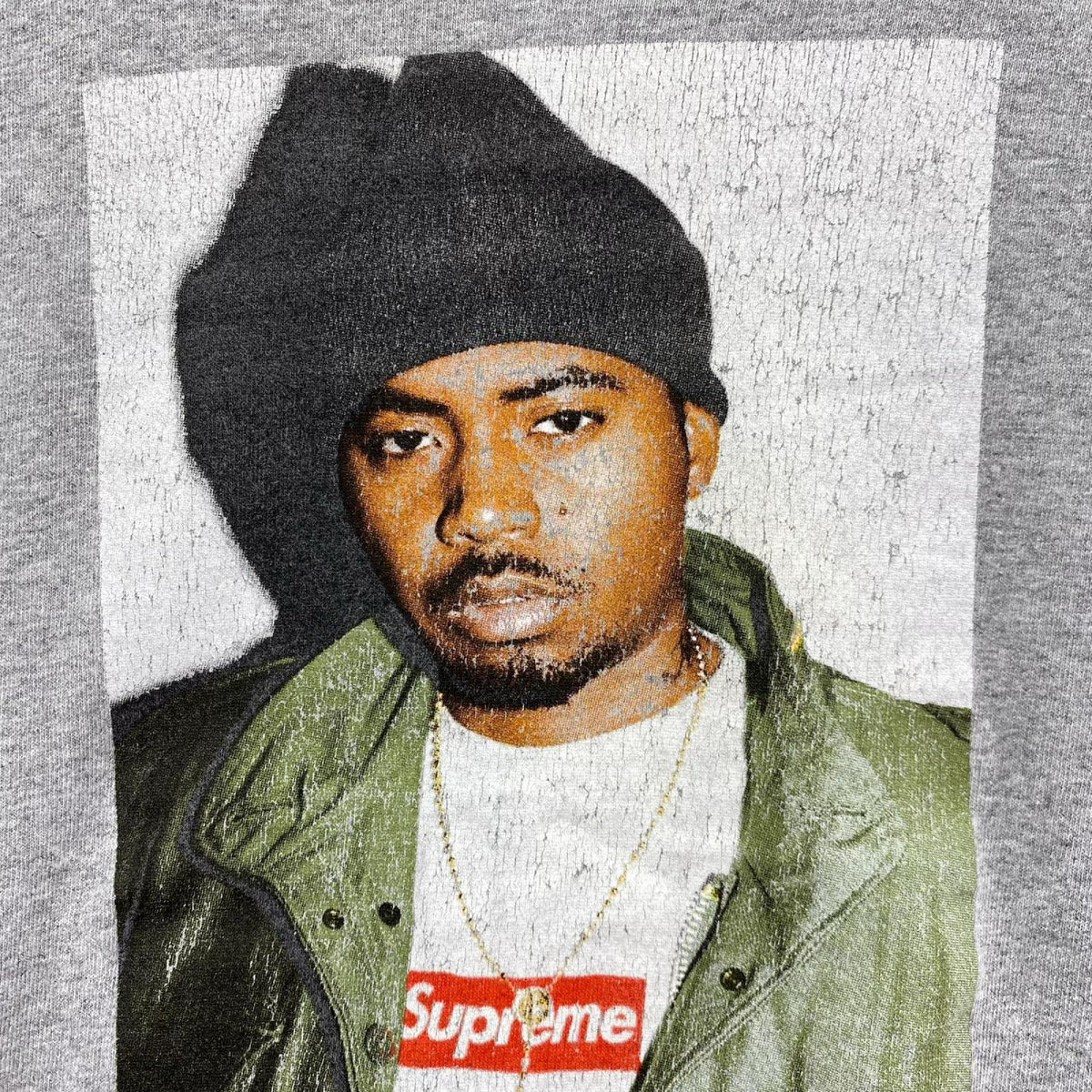 半袖Ｔシャツ Supreme 17AW Nas Tee ｸﾞﾚｰ （S） S グレー