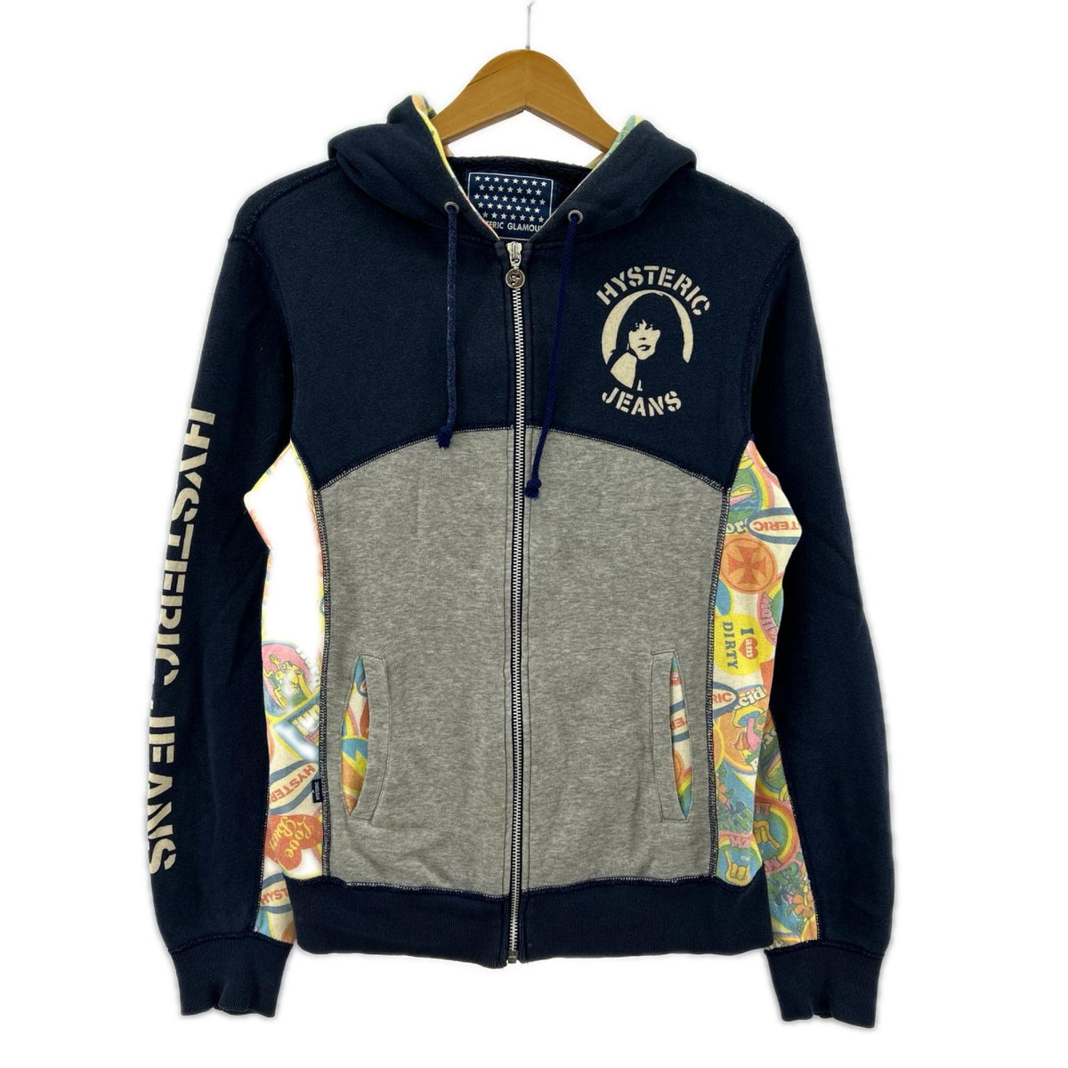 パーカー 00s hysteric jeans ﾊﾞｲｶﾗｰ ｼﾞｯﾌﾟﾊﾟｰｶｰ フリー
