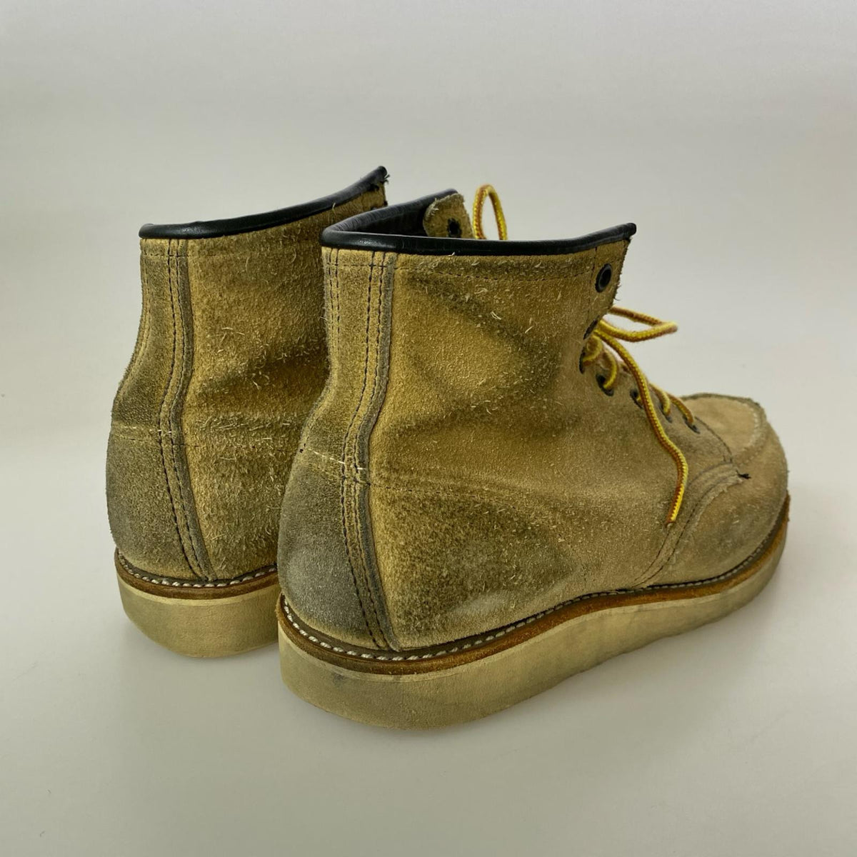 ブーツ RED WING 90s ｱｲﾘｯｼｭｾｯﾀｰ ｽｴｰﾄﾞ 刺繍羽タグ 0271 size 7 1/2E 25.5cm ベージュ