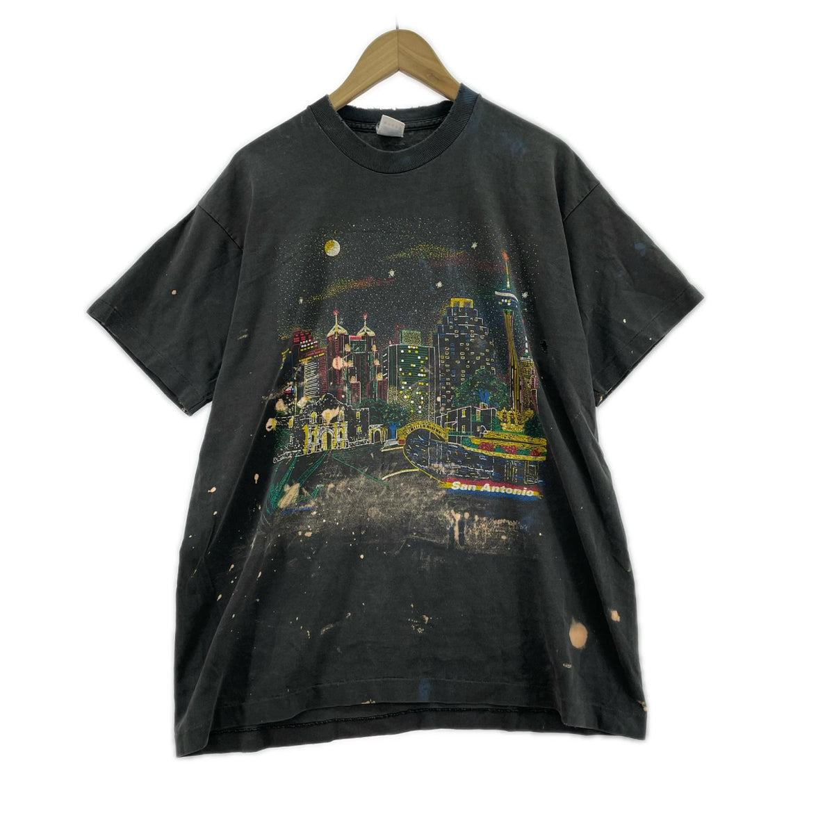 半袖Ｔシャツ 90s San Antinio Graphic Tee F.BLK XL ブラック