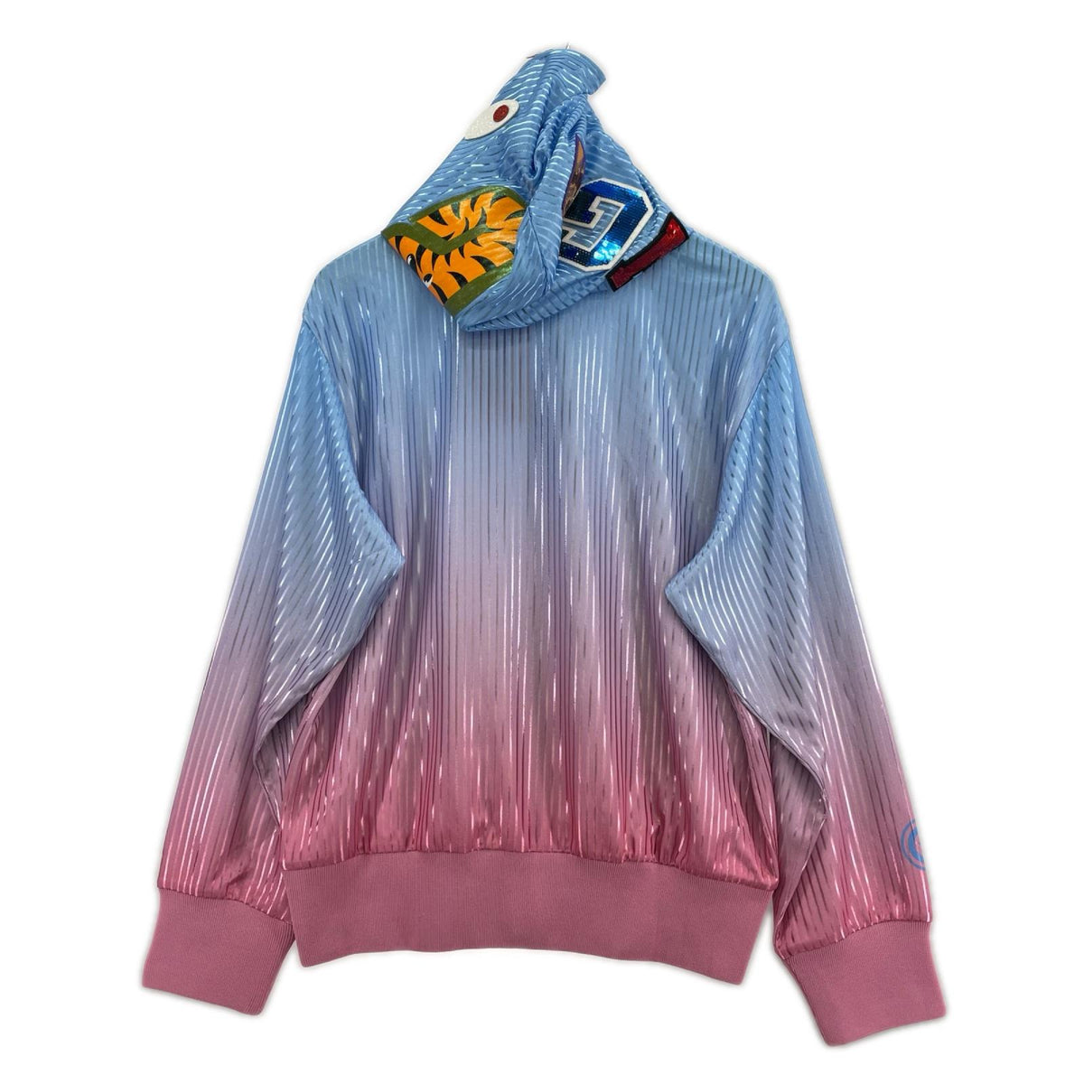 パーカー DIP DYE SHARK FULL ZIP HOODIE (S) S