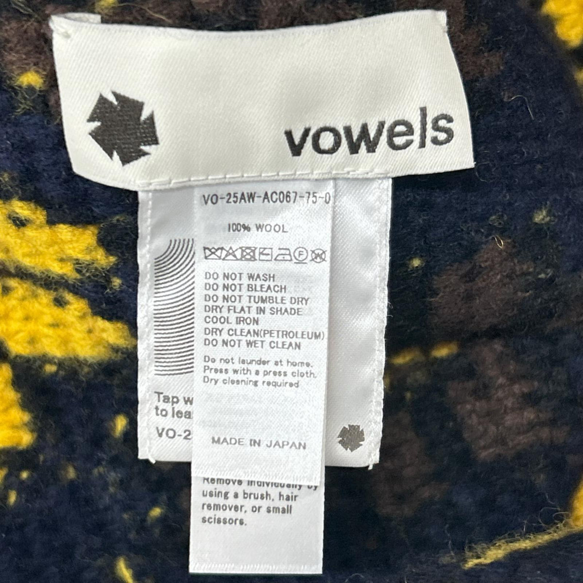 ハット VOWELS HANDKNIT BUCKET HAT