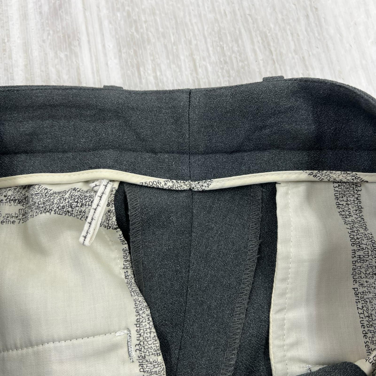 パンツ M’S BRAQUE　25SS　Two Tuck Baggy Trousers 36 グレー