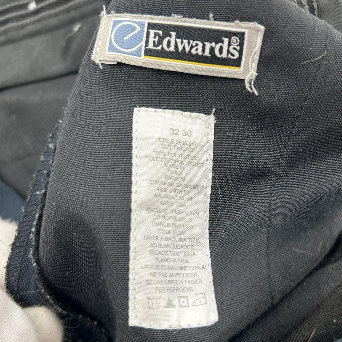 パンツ Edwards 3ﾀｯｸｽﾗｯｸｽ W33 BLK ブラック