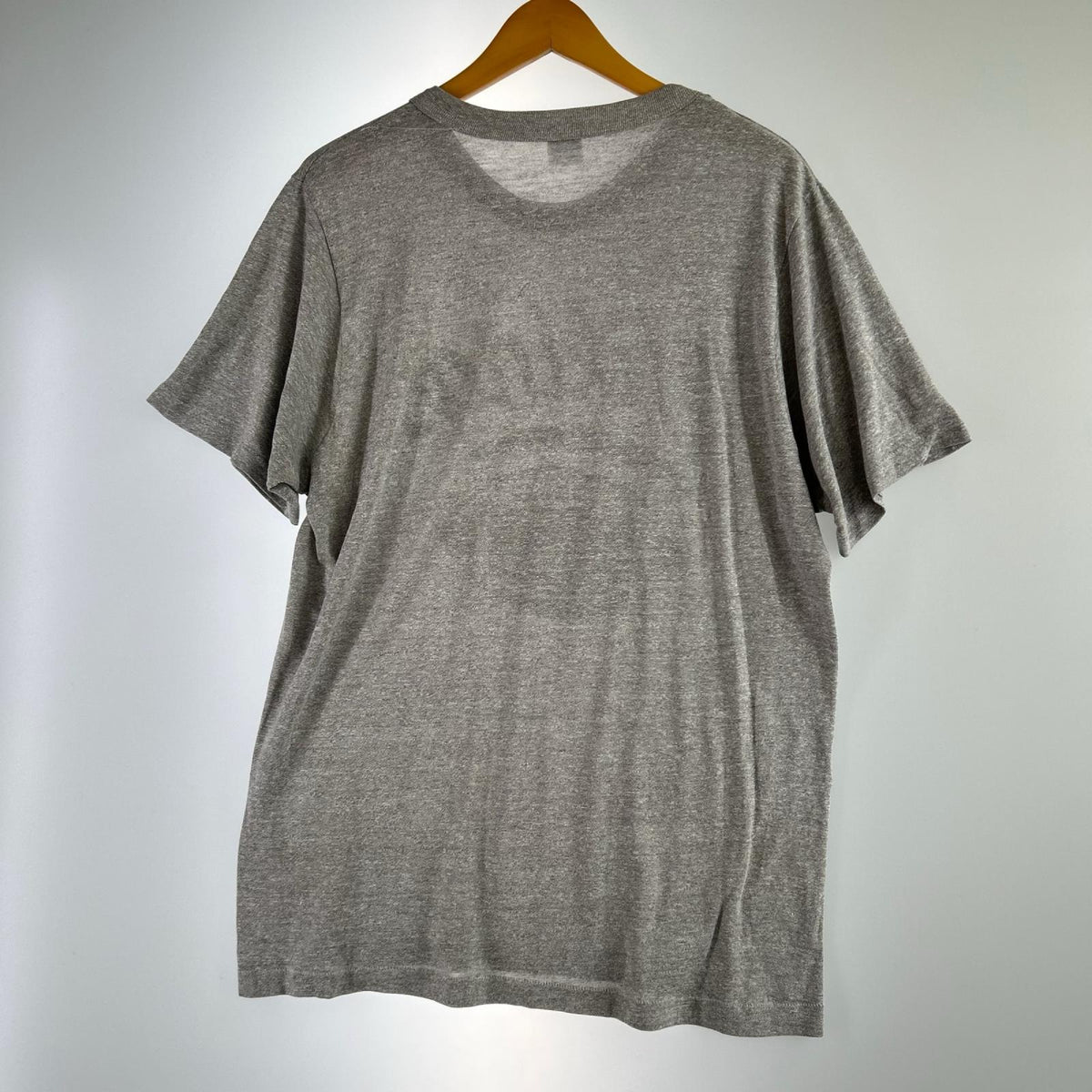 半袖Ｔシャツ 80s ﾄﾘｺﾀｸﾞ ｶﾚｯｼﾞﾛｺﾞTee XL 霜降り GRY グレー