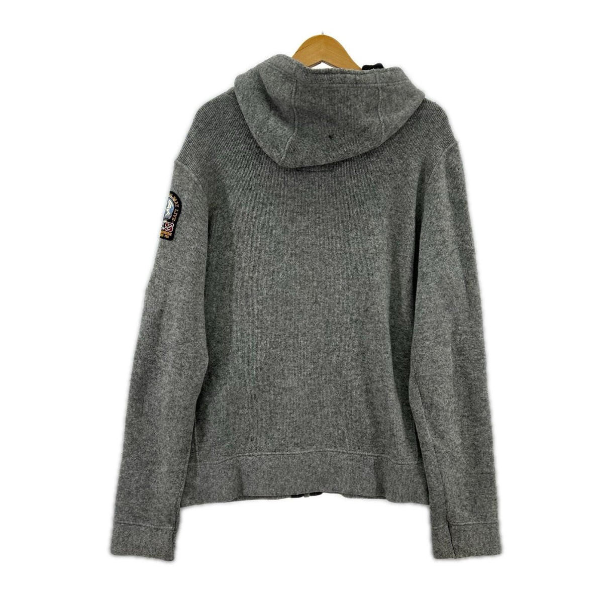 パーカー ﾆｯﾄﾌｰﾃﾞｨｰ ｲﾀﾘｱ製 GRY L グレー