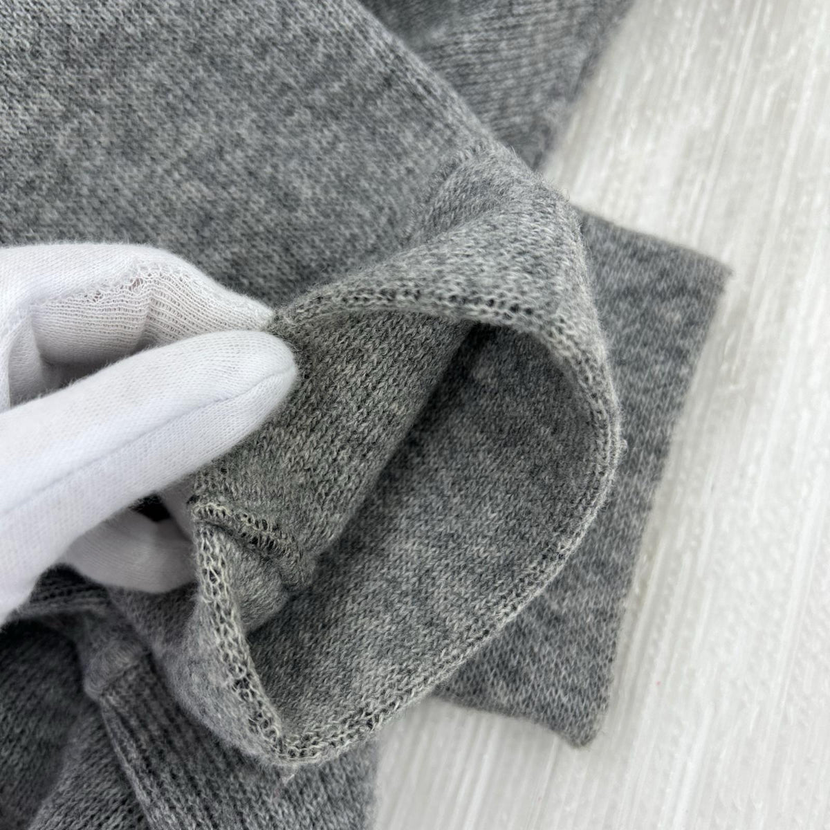 パーカー ﾆｯﾄﾌｰﾃﾞｨｰ ｲﾀﾘｱ製 GRY L グレー