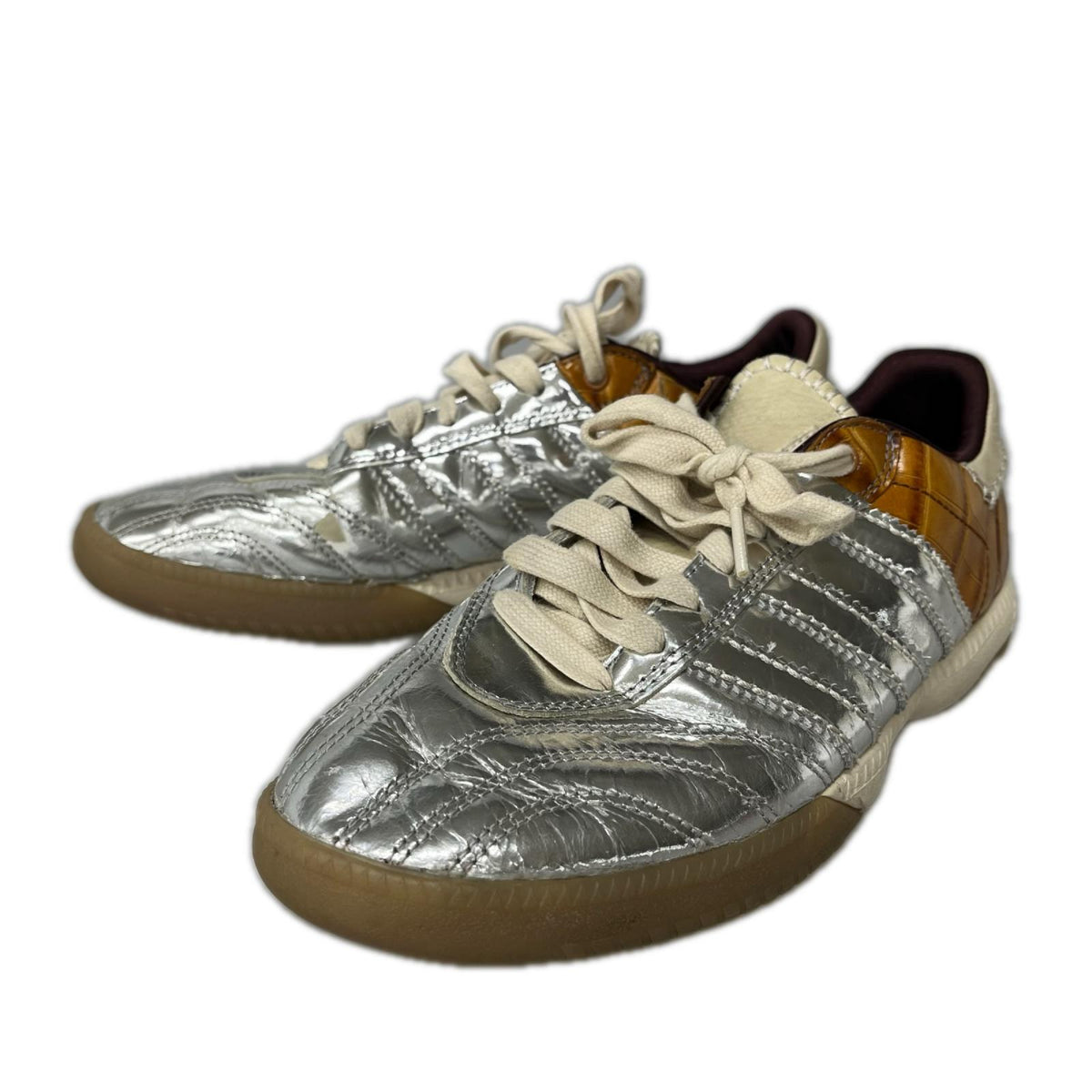 スニーカー ×Wales Bonner Samba Silver Metallic 26.5 27.5cm (US9 1/2 UK9 EU45) シルバー