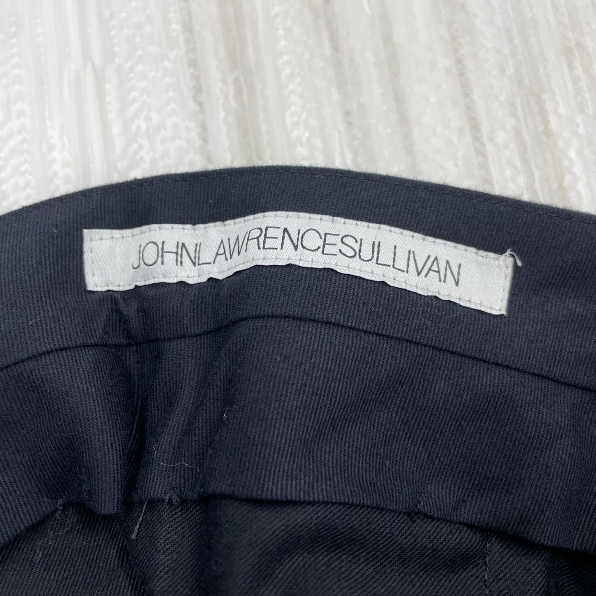 パンツ Straight wool trousers 46 BLK 46 ブラック