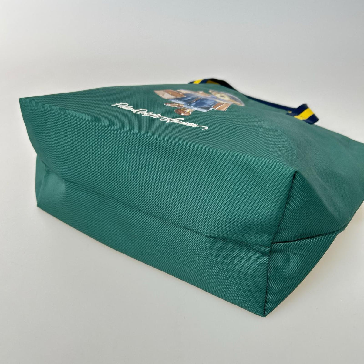 ハンドバッグ POLO RALPH LAUREN ﾎﾟﾛﾍﾞｱ ﾎﾟｰﾁ付 ﾊﾝﾄﾞﾊﾞｯｸﾞ ｸﾞﾘｰﾝ