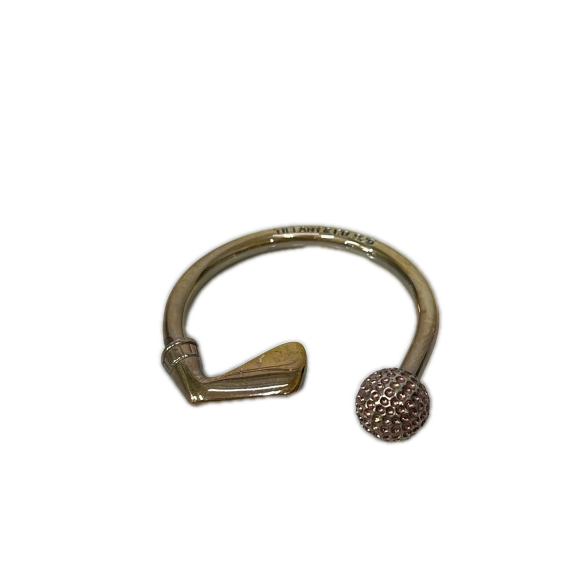 Tiffany&Co. ｺﾞﾙﾌﾓﾁｰﾌ ｷｰﾘﾝｸﾞ 925