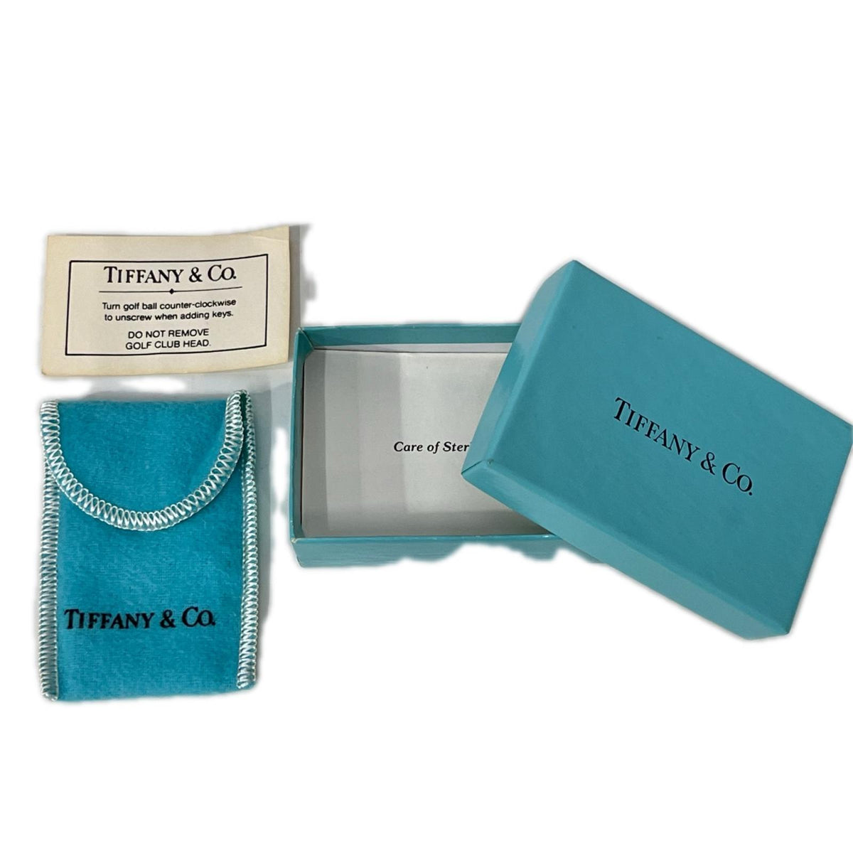 Tiffany&Co. ｺﾞﾙﾌﾓﾁｰﾌ ｷｰﾘﾝｸﾞ 925