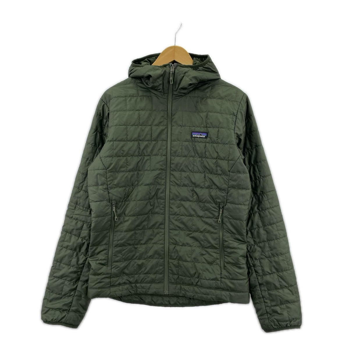 ダウンジャケット patagonia Nano Puff Hoody 84222FA20 緑 (S) S カーキ