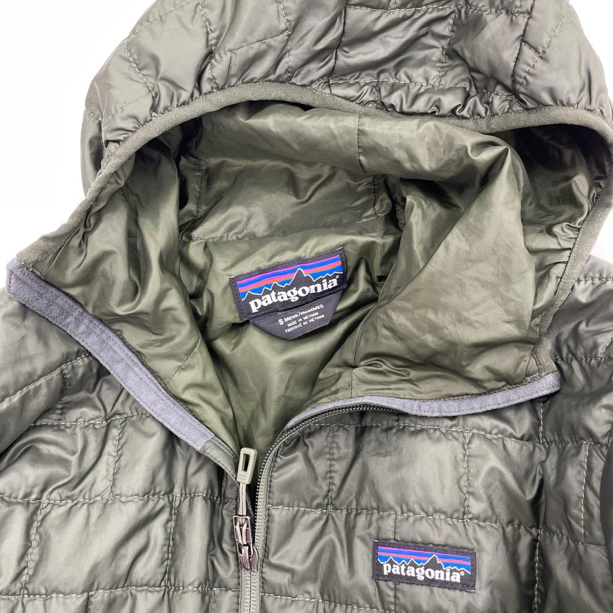 ダウンジャケット patagonia Nano Puff Hoody 84222FA20 緑 (S) S カーキ