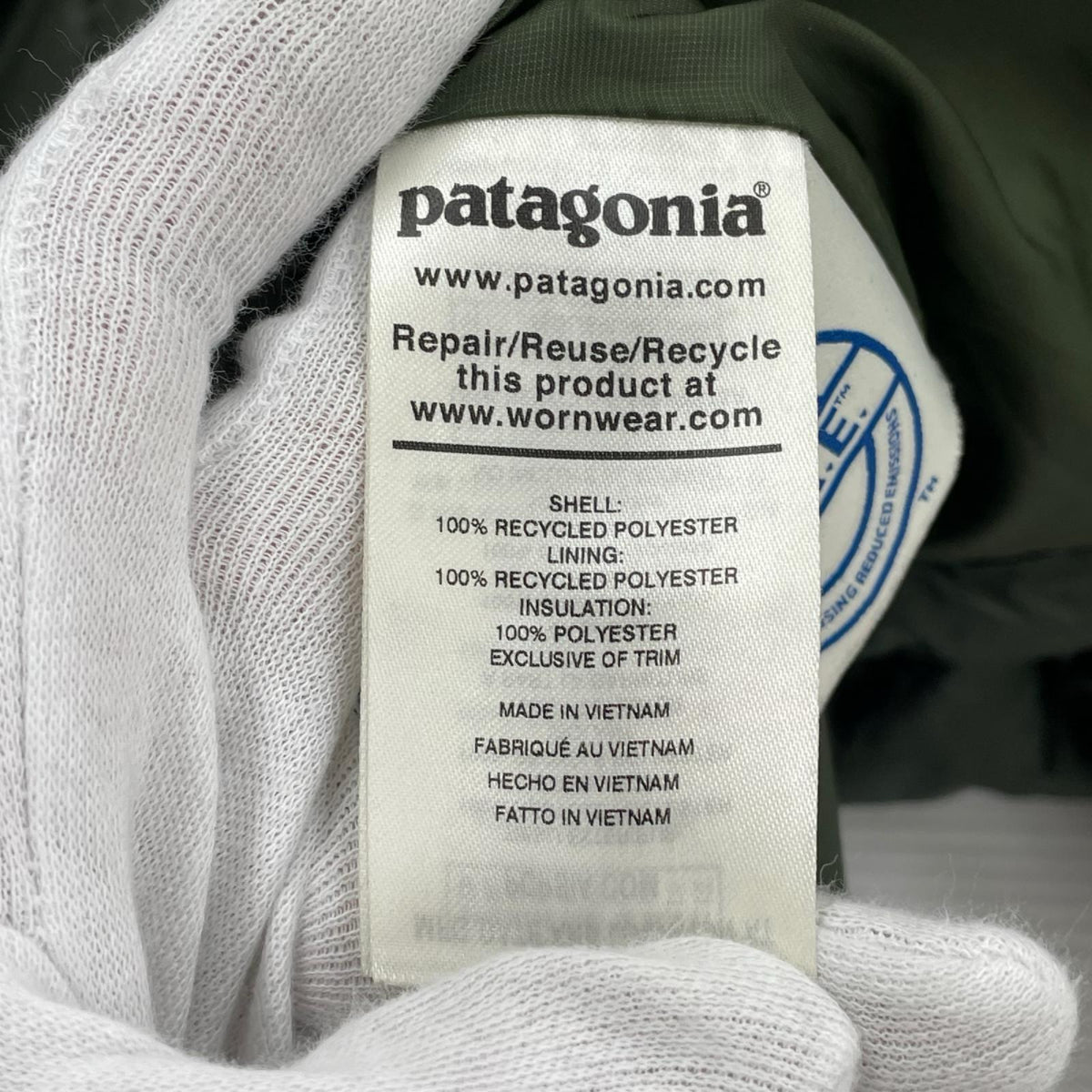 ダウンジャケット patagonia Nano Puff Hoody 84222FA20 緑 (S) S カーキ