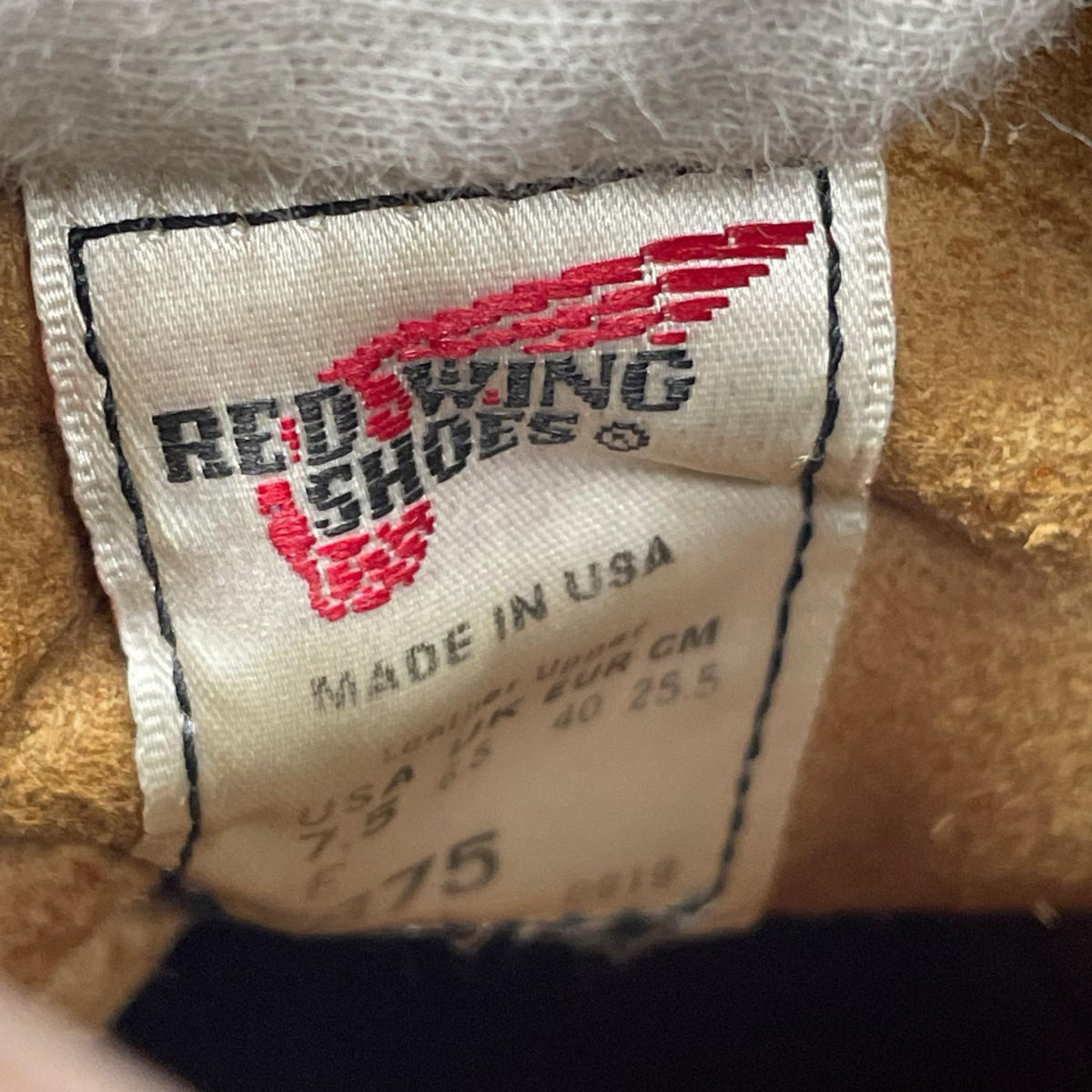 ブーツ RED WING 875 6-inch CLASSIC MOC (US7E) 25.5cm (US7 1/2 UK7 EU41) ブラウン