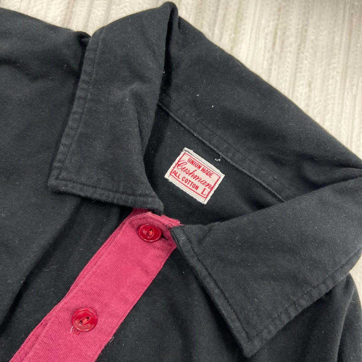 半袖シャツ ﾎﾟﾛ ﾎﾞｰﾘﾝｸﾞｼｬﾂ BLK L L ブラック