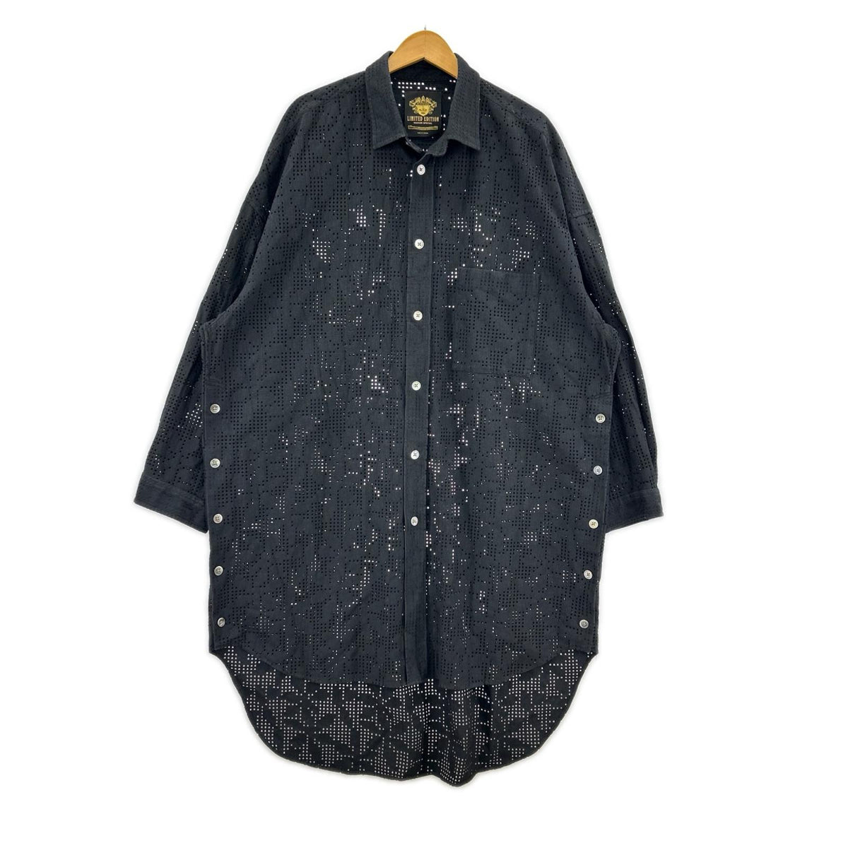 長袖シャツ MAISON SPECIAL LIMITED EDITION ﾒｯｼｭ ｵｰﾊﾞｰｻｲｽﾞｼｬﾂ 2 黒 2 ブラック