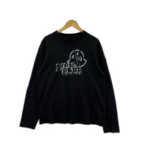 長袖Ｔシャツ 24AW ﾛｺﾞﾌﾟﾘﾝﾄ（M）ﾌﾞﾗｯｸ S ブラック