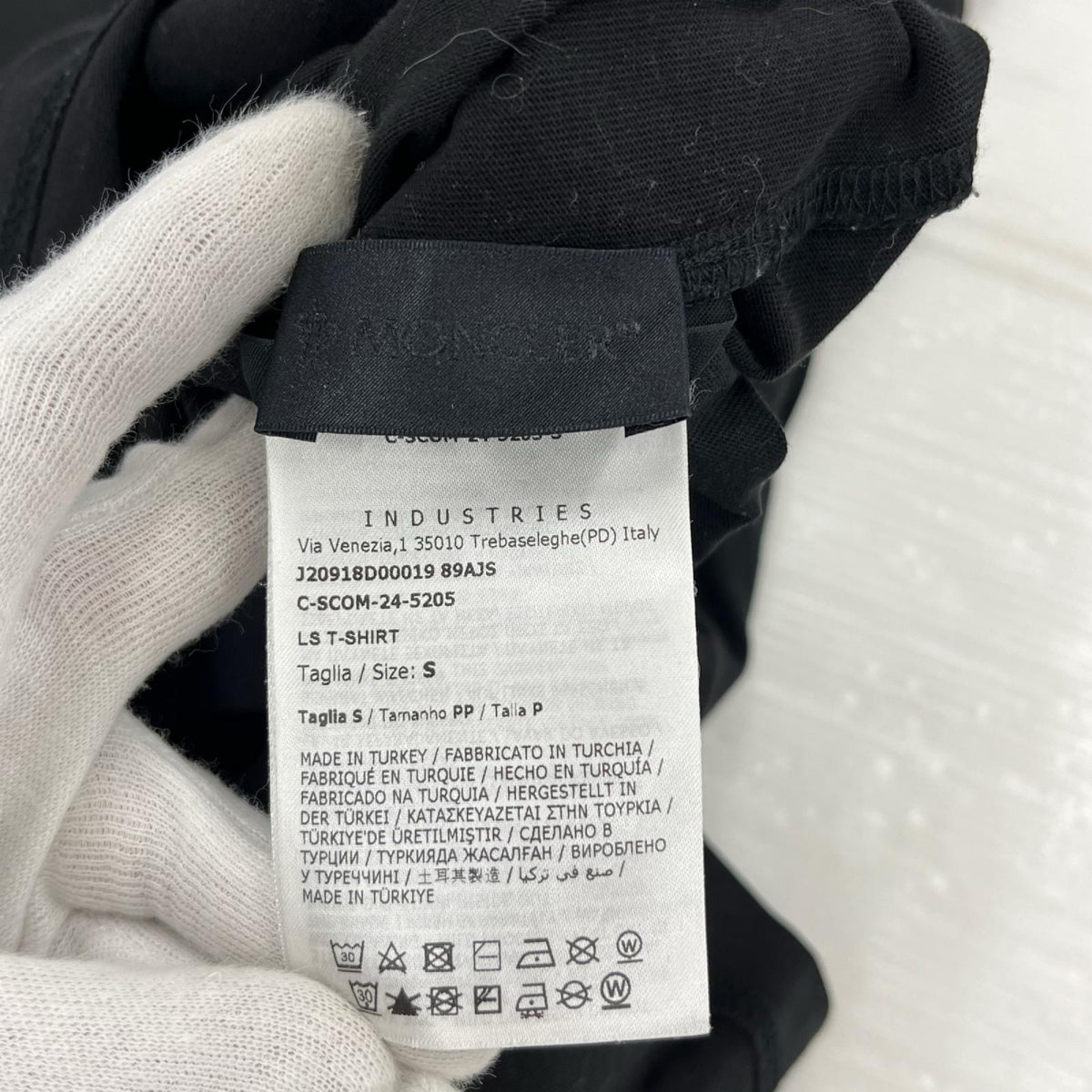 長袖Ｔシャツ 24AW ﾛｺﾞﾌﾟﾘﾝﾄ（M）ﾌﾞﾗｯｸ S ブラック