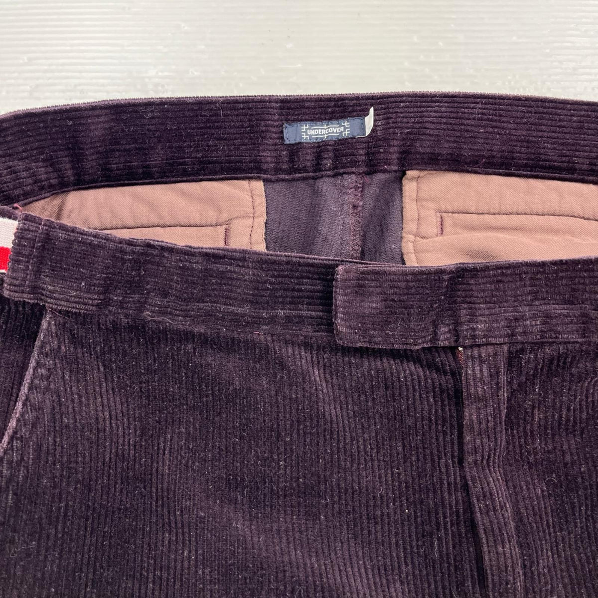 パンツ 01AW D.A.V.F期 花パッチ コーデュロイ L パープル