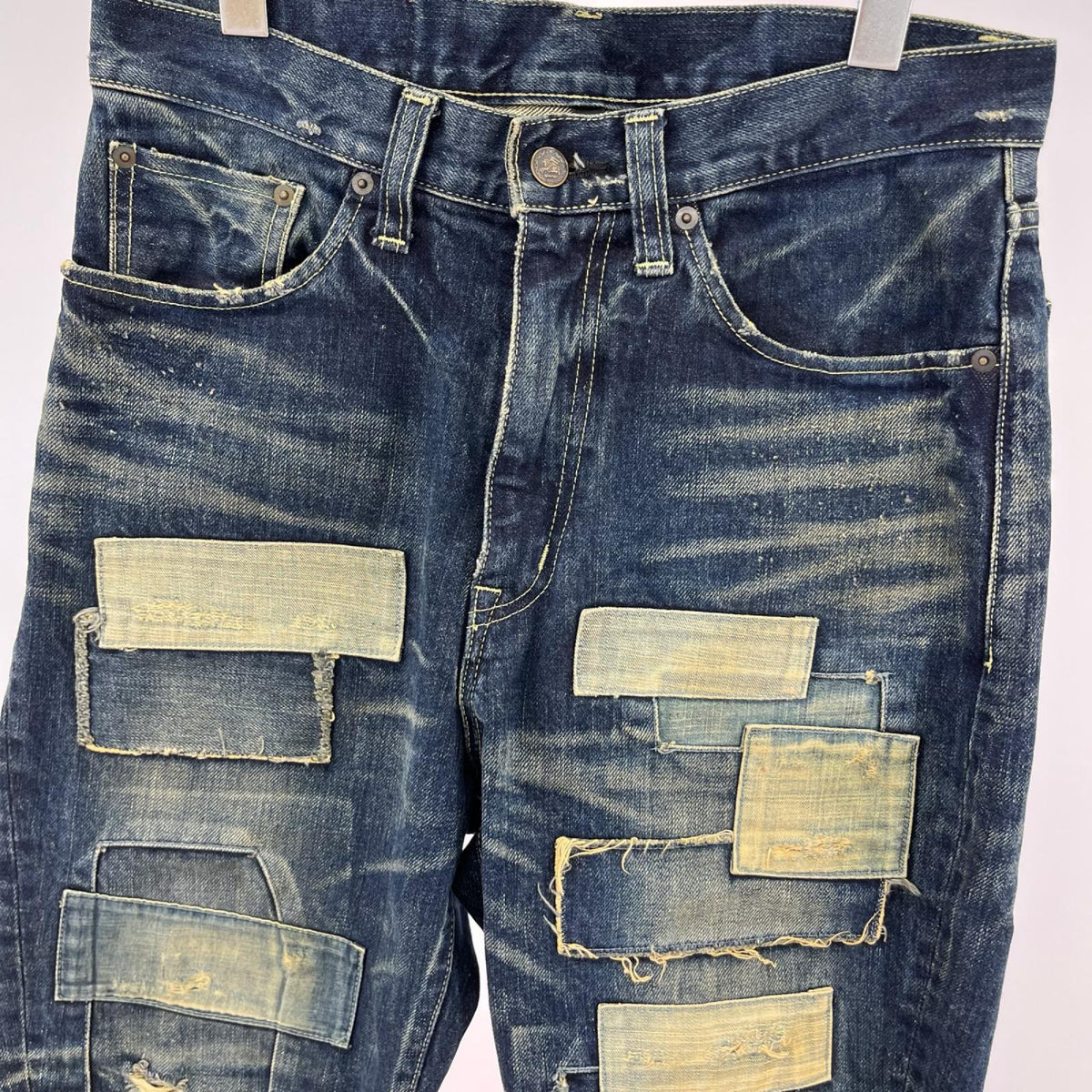 パンツ Unplugged sarrouel denim ネイビー