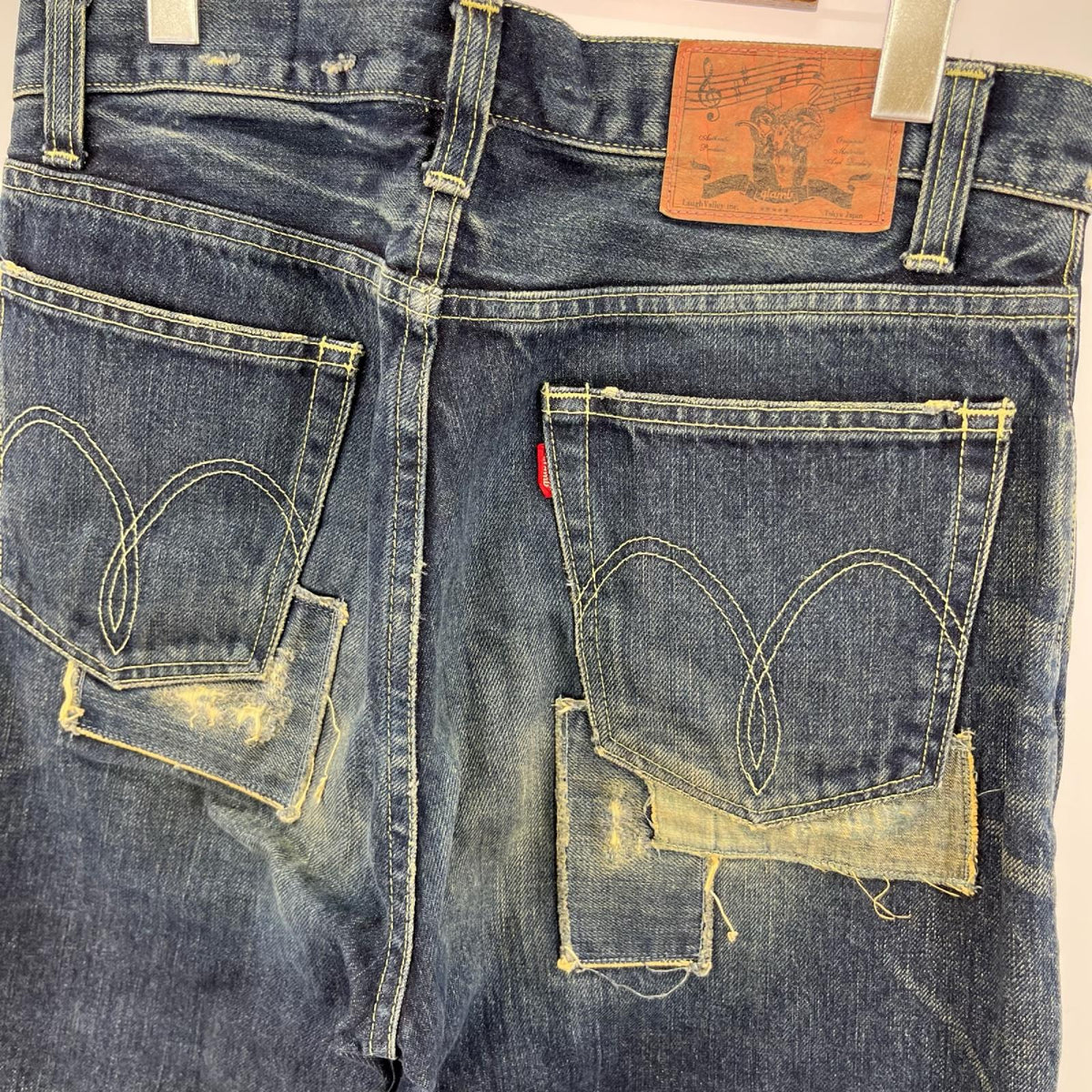 パンツ Unplugged sarrouel denim ネイビー