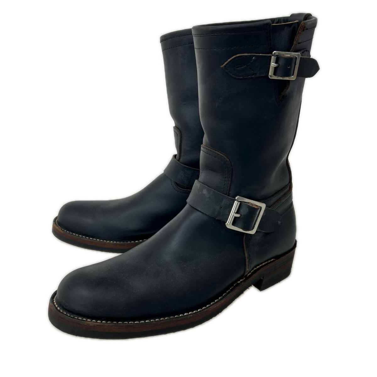 ブーツ LEATHER ENGINEER BOOTS ブラック