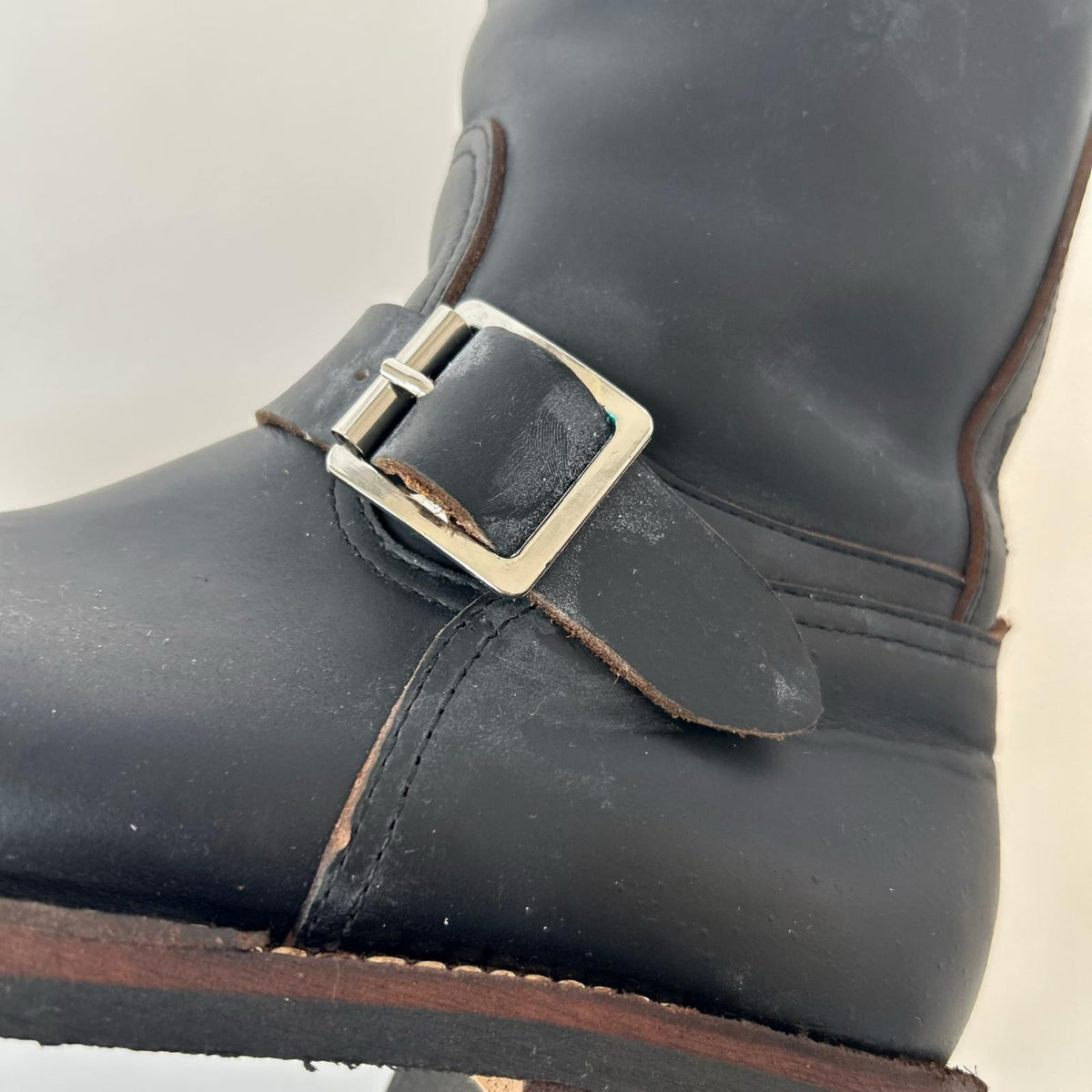 ブーツ LEATHER ENGINEER BOOTS ブラック