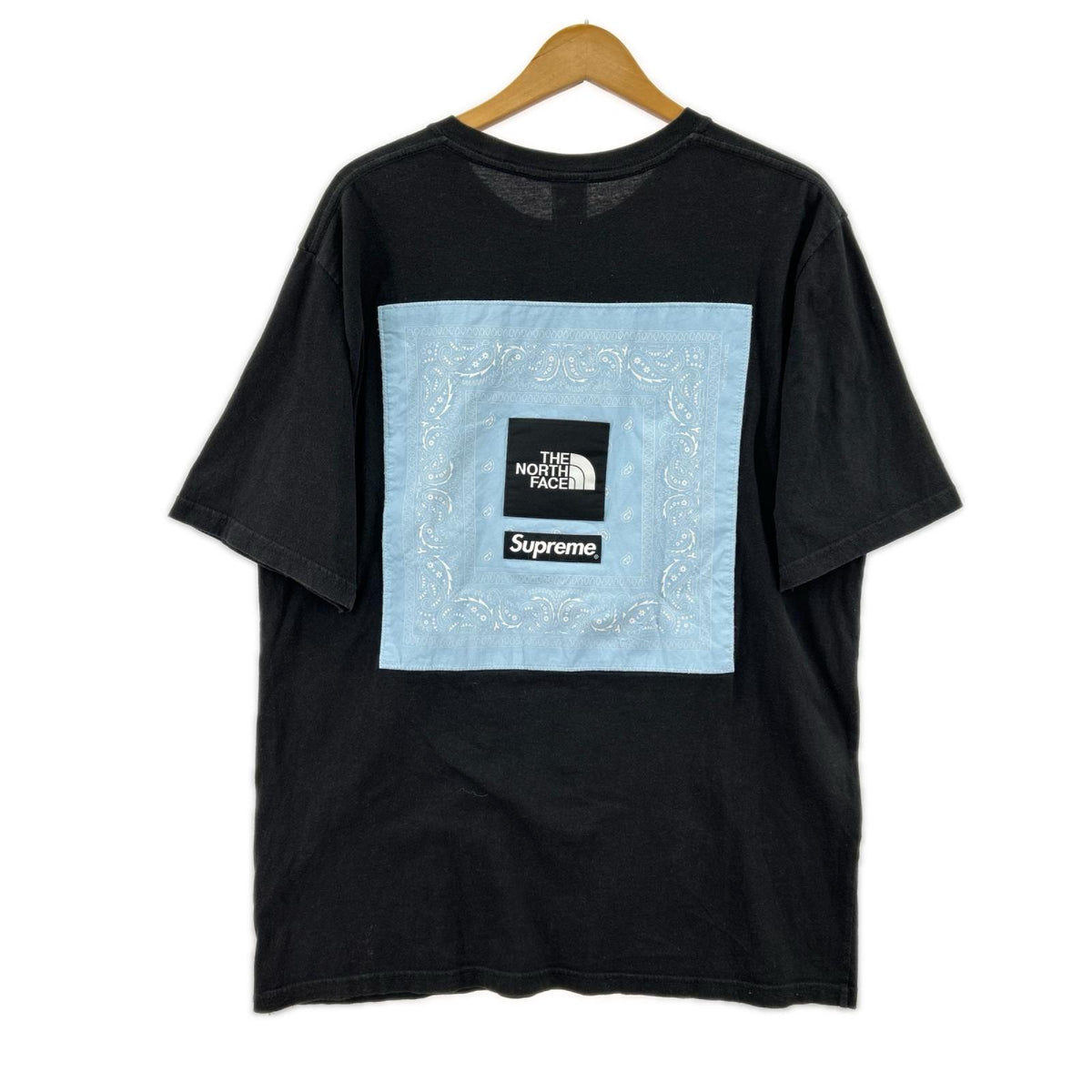半袖Ｔシャツ ×the north face 22ss バンダナプリント ブラック