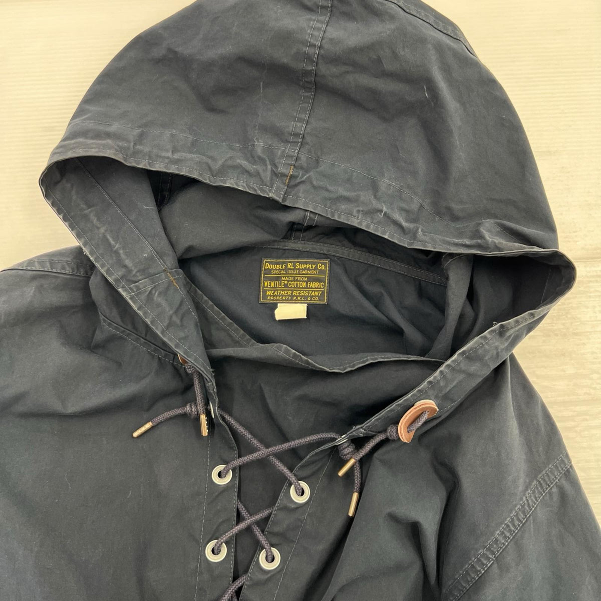 パーカー USN VENTILE COTTON FABRIC ﾌﾟﾙｵｰﾊﾞｰﾊﾟｰｶｰ S ネイビー