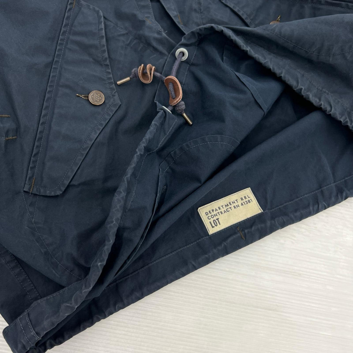 パーカー USN VENTILE COTTON FABRIC ﾌﾟﾙｵｰﾊﾞｰﾊﾟｰｶｰ S ネイビー