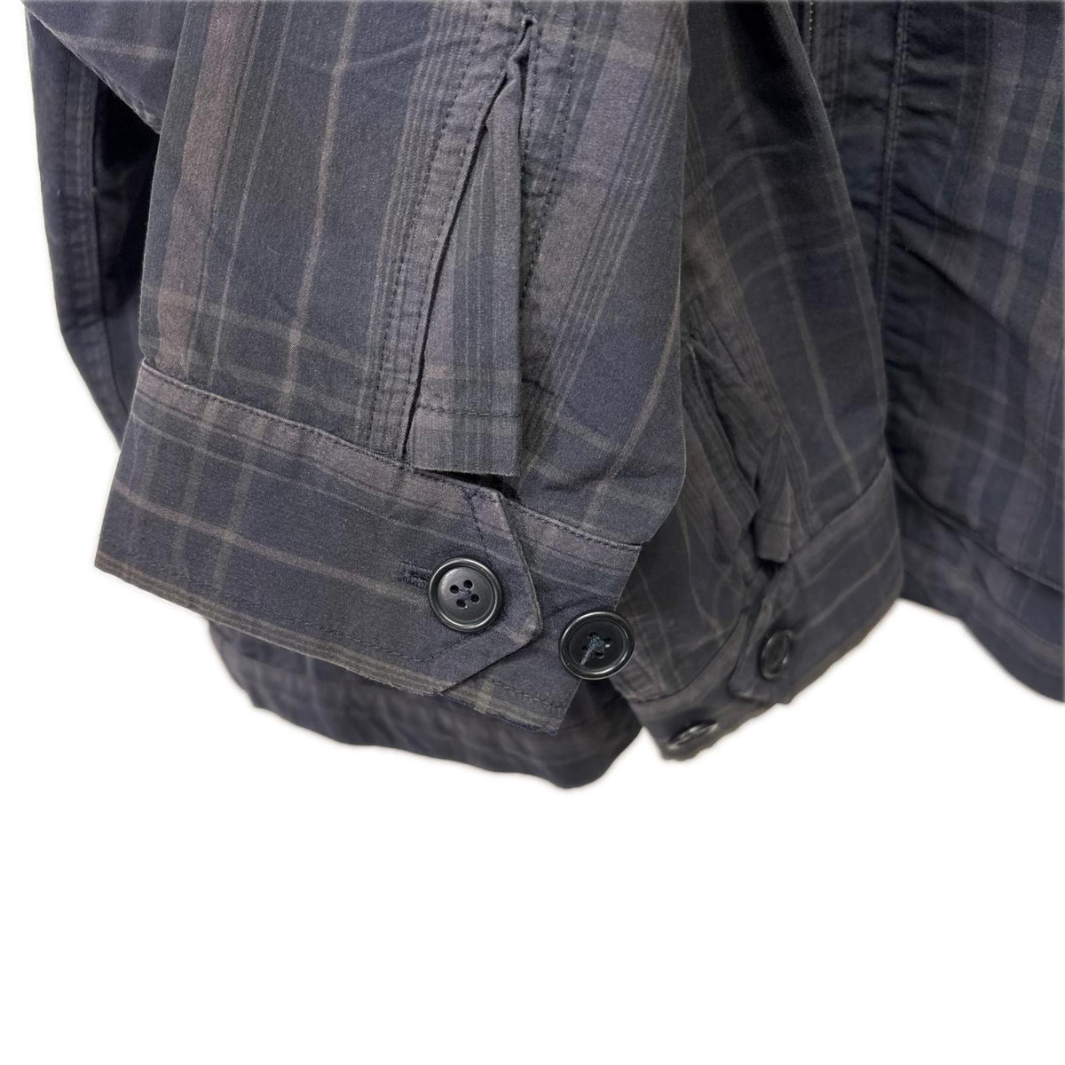 ジャケット CHECK HARRINGTON JACKET (L) L ブラック
