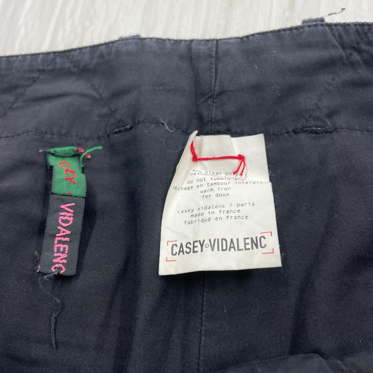 パンツ CASEY VIDALENC 製品染め ｺｯﾄﾝｽﾄﾚｰﾄﾊﾟﾝﾂ 3 ﾌﾞﾗｯｸ ブラック