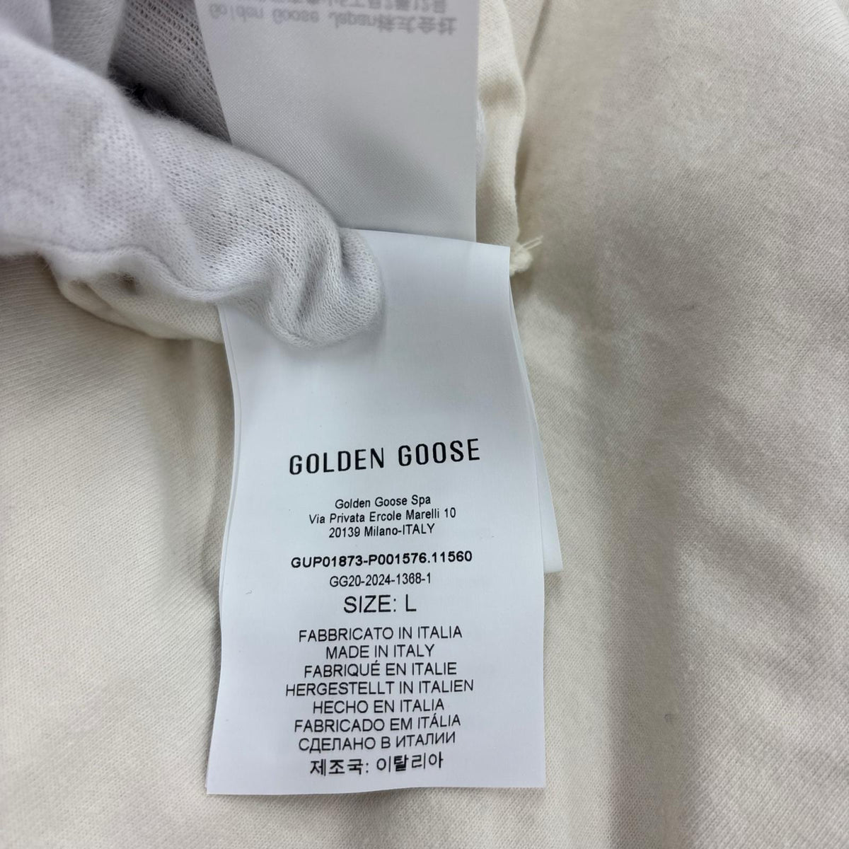 半袖Ｔシャツ ﾊﾞｯｸﾞﾘﾊﾞｰｽﾛｺﾞTee ｱｲﾎﾞﾘｰ L