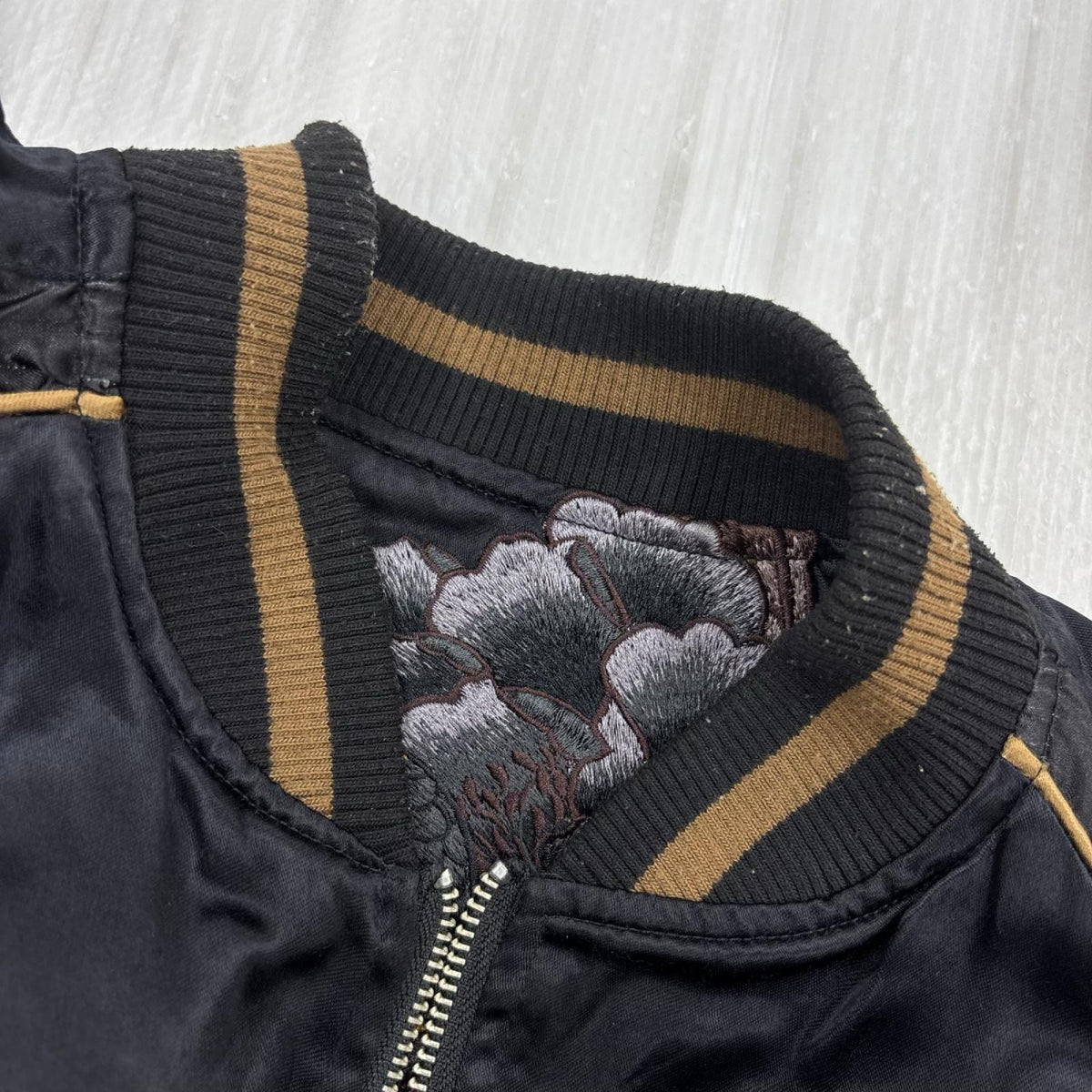ジャケット 絡繰魂 リバーシブルスカジャン XL ブラック