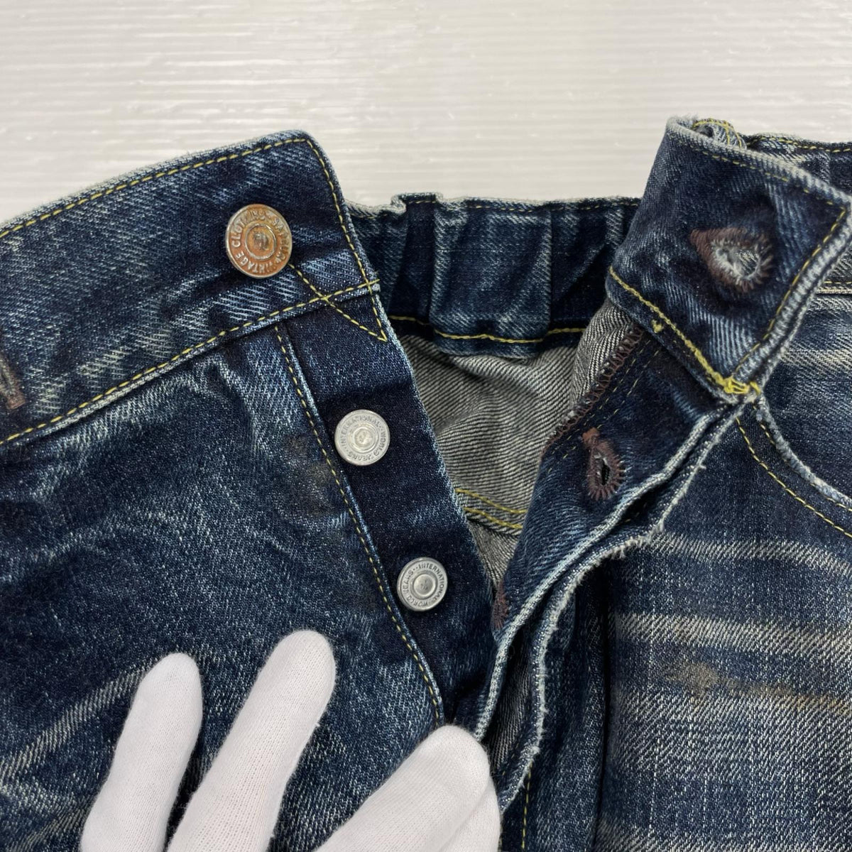 ショートパンツ Remake Denim half Pants (M-R) S