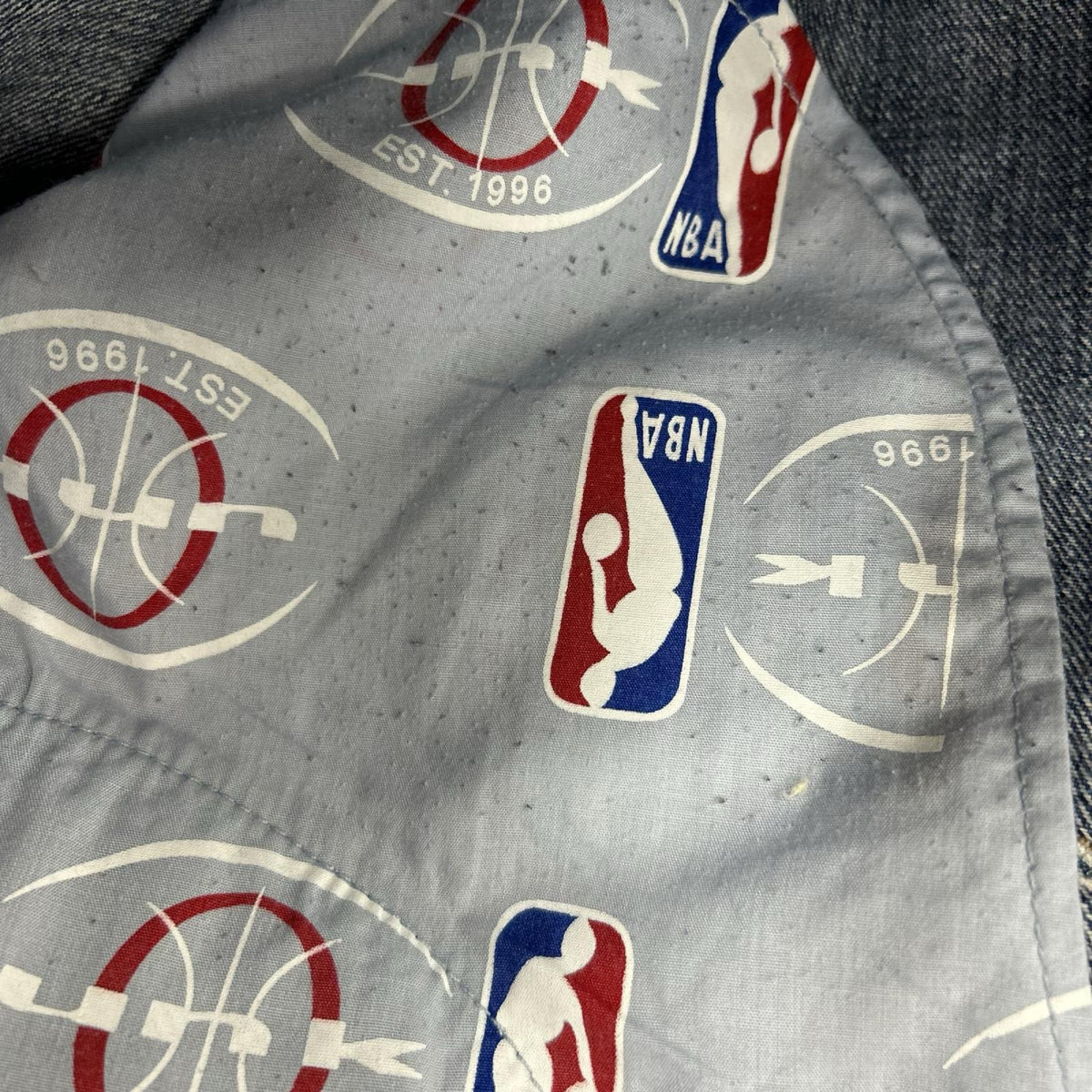 デニムパンツ UNK NBA LOGO ｵｰﾊﾞｰﾃﾞﾆﾑ 38 38 ブルー