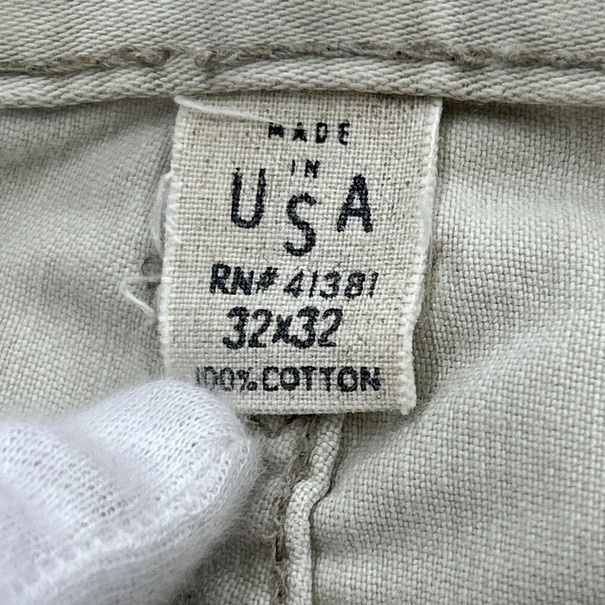 パンツ ｳｴｽﾀﾝ刺繍 USA製 ﾌﾞｰﾂｶｯﾄﾍﾞｰｼﾞｭ (32) ベージュ
