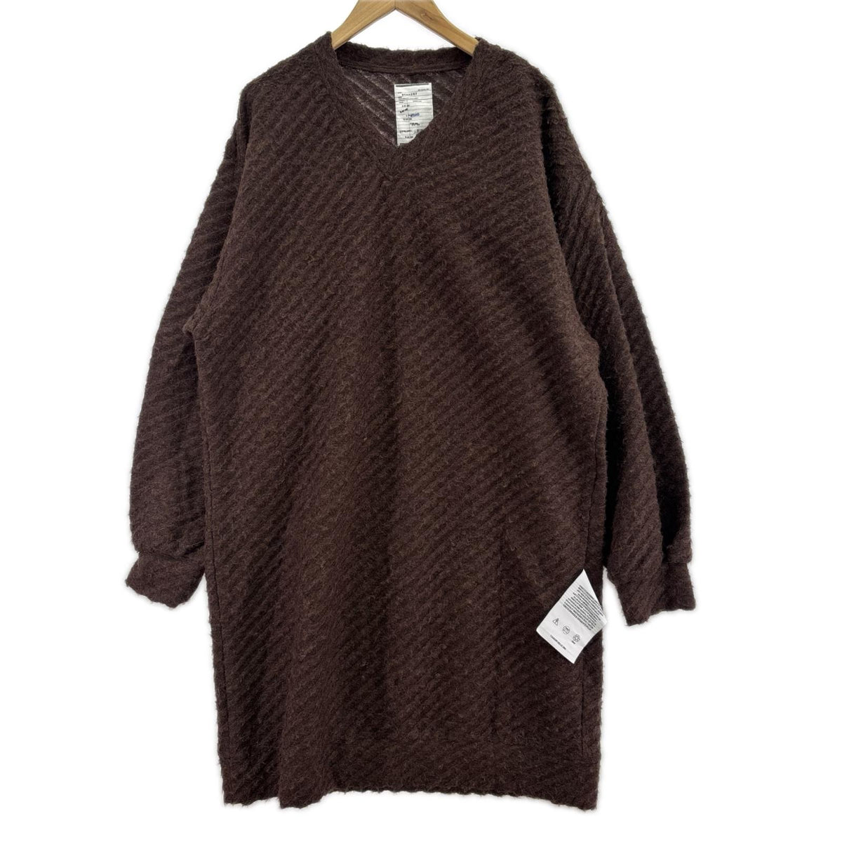 ニット TWILL SHAGGY LONG PULL OVER 茶 (1) 1 ブラウン