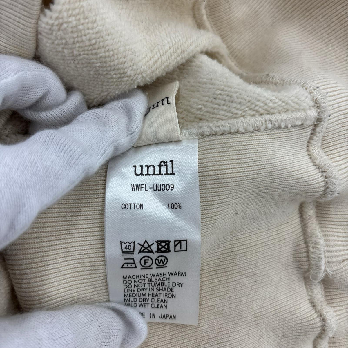 スウェット unfill vintage cotton fleece sweatshirt 4