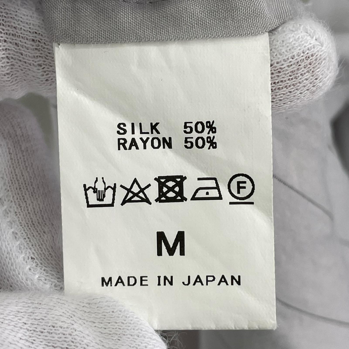 半袖Ｔシャツ ｼﾙｸﾚｰﾖﾝ ｽﾄﾗｲﾌﾟ ｸﾞﾚｰ (M) M グレー