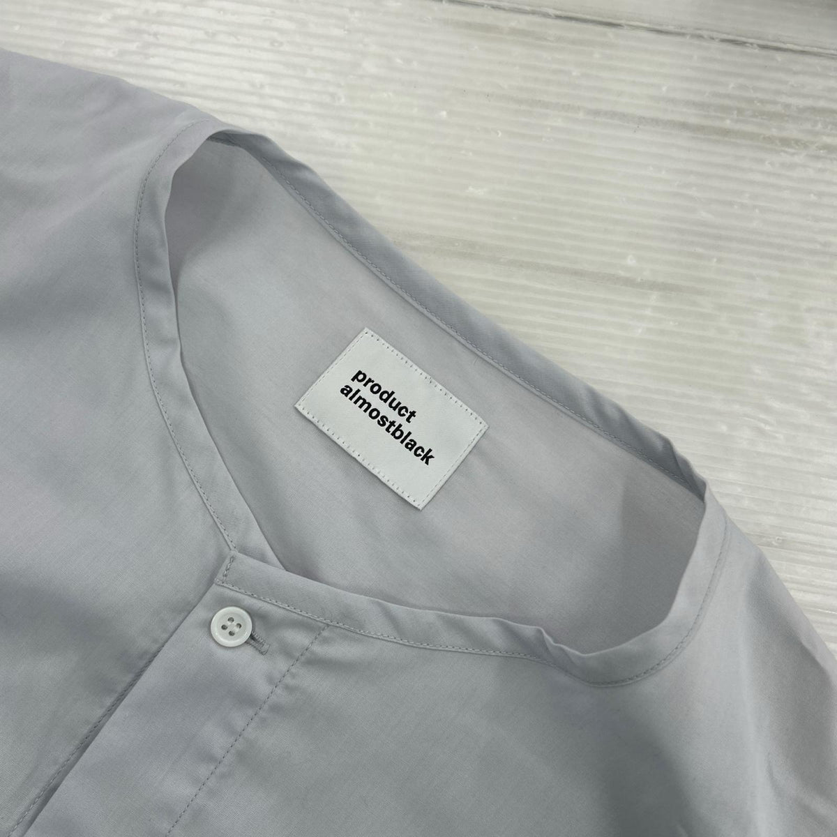 半袖シャツ Product Twelve 21SS ﾉｰｶﾗｰ 比翼 ｸﾞﾚｰ (2) 2 グレー
